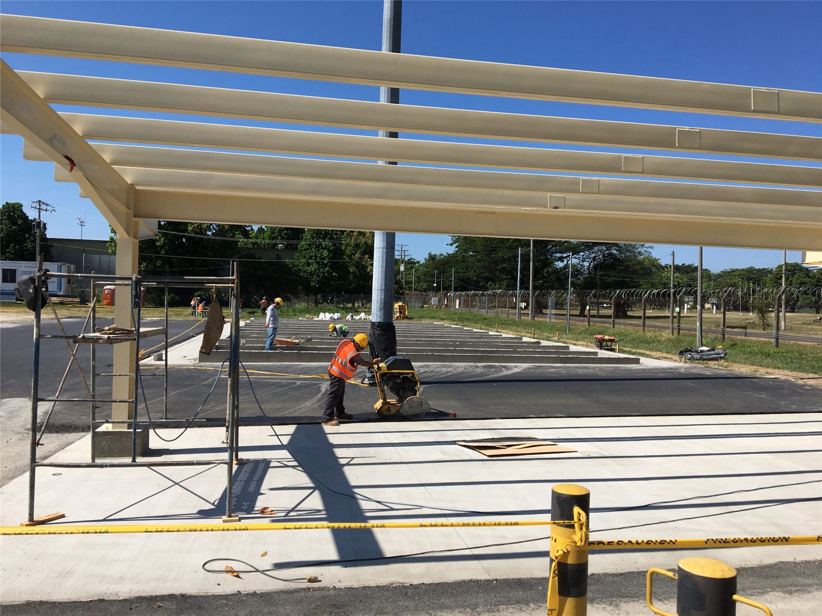 CRC construction work site