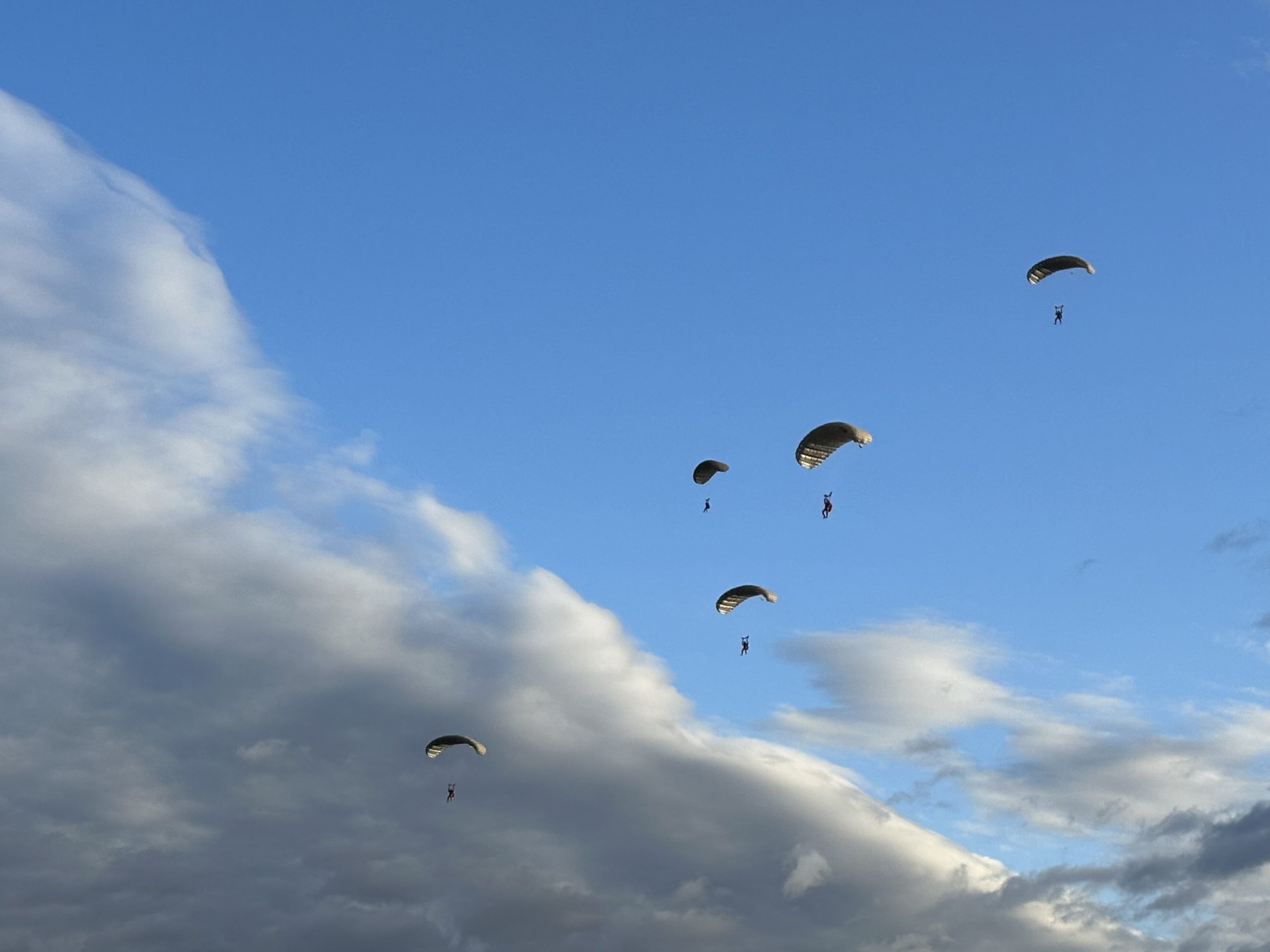 Paratroopers during a specialized training evolution